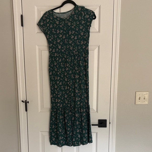 Target Pants - Floral Green Pantsuit